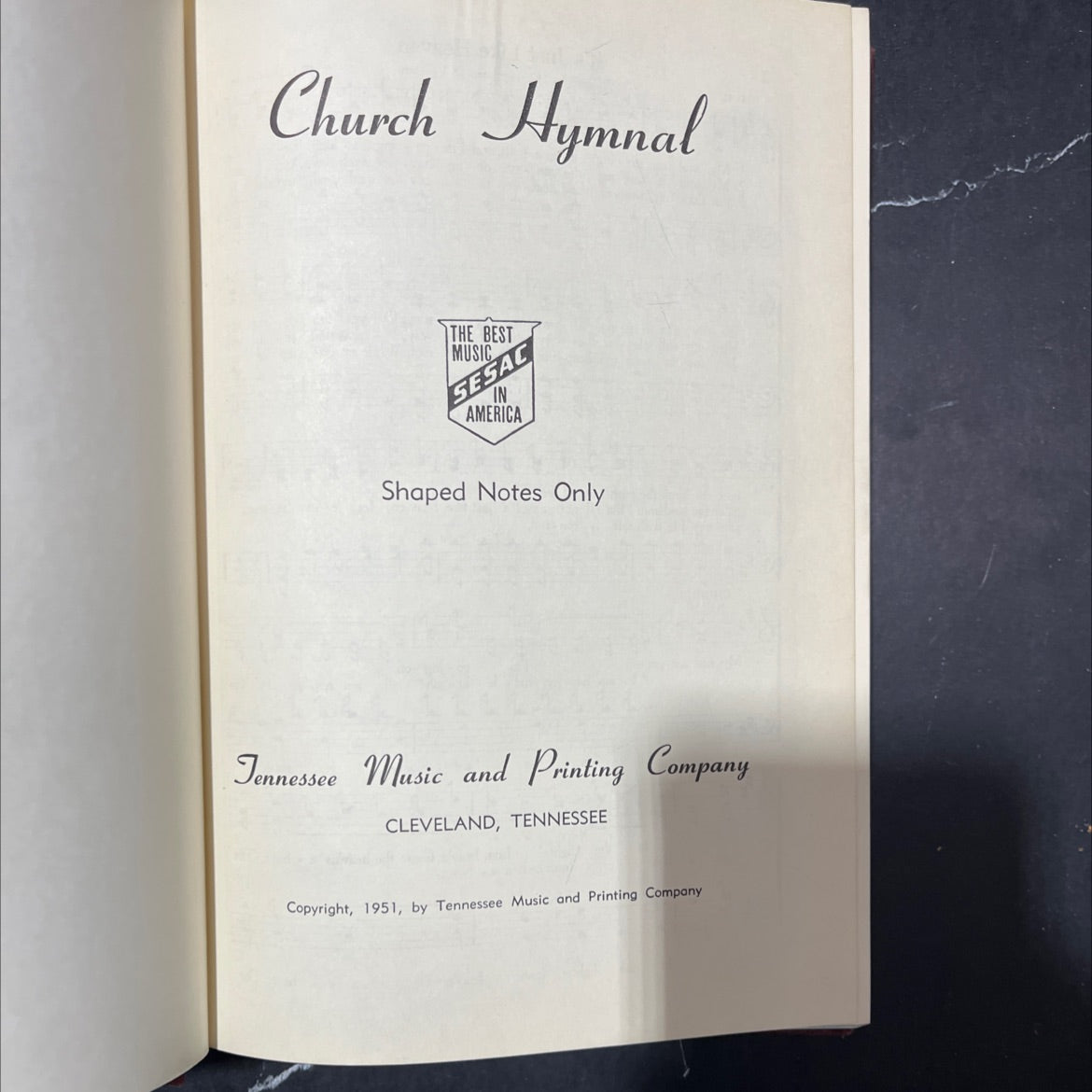 church hymnal the best music sesac in america book, by unknown, 1951 Hardcover image 2