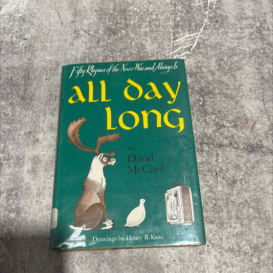 cita all day long fifty rhymes of the never was and always is book, by David McCord, 1966 Hardcover image 1
