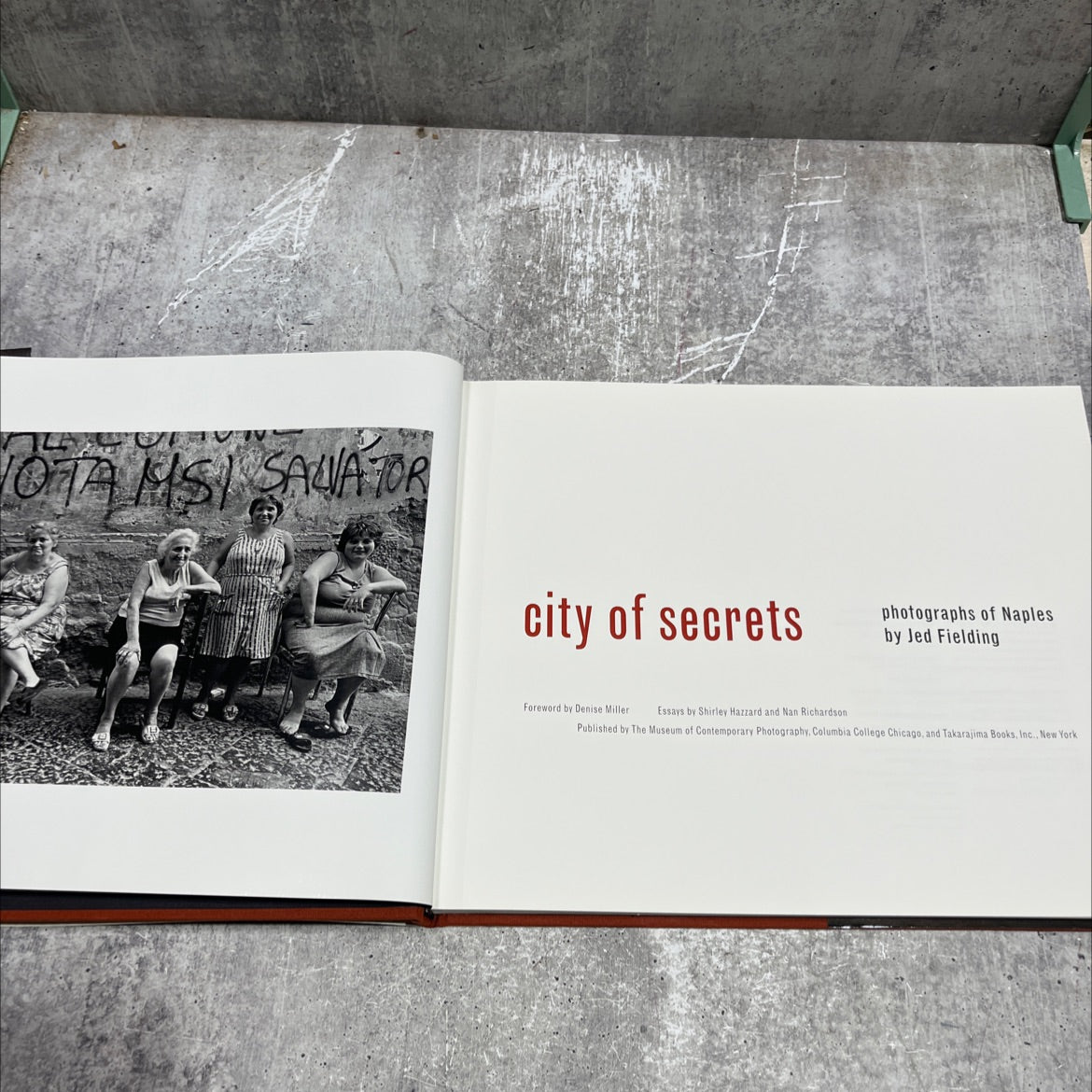 city of secrets: photographs of naples book, by Jed Fielding, 1997 Hardcover image 2