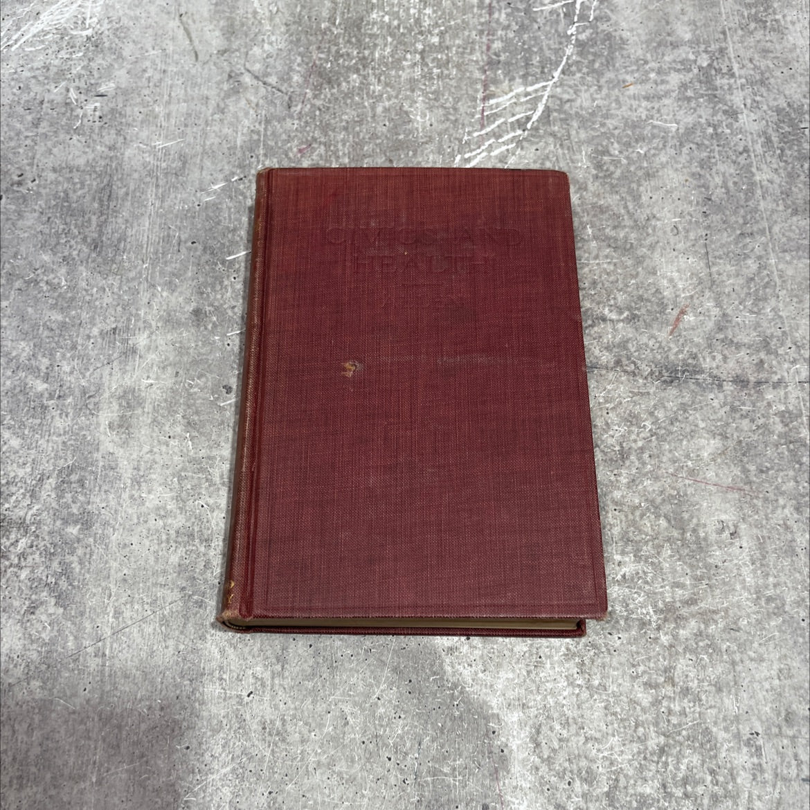 civics and health book, by william h. allen, 1909 Hardcover image 1