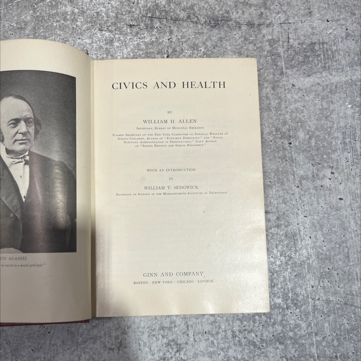 civics and health book, by william h. allen, 1909 Hardcover image 2