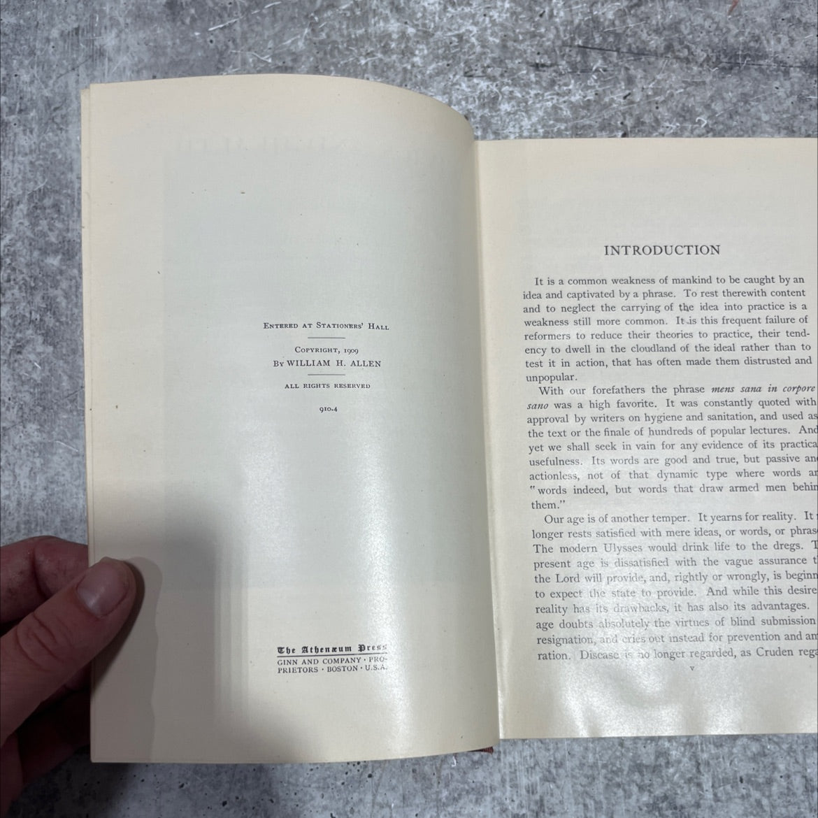 civics and health book, by william h. allen, 1909 Hardcover image 3