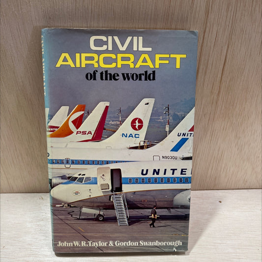 civil aircraft of the world book, by john w. r. taylor and gordon swanborough, 1972 Hardcover, Vintage image 1