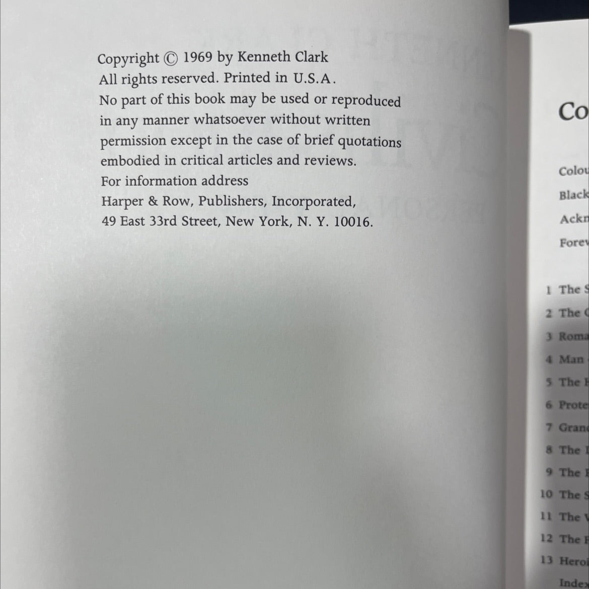 civilisation a personal view book, by kenneth clark, 1969 Hardcover image 3