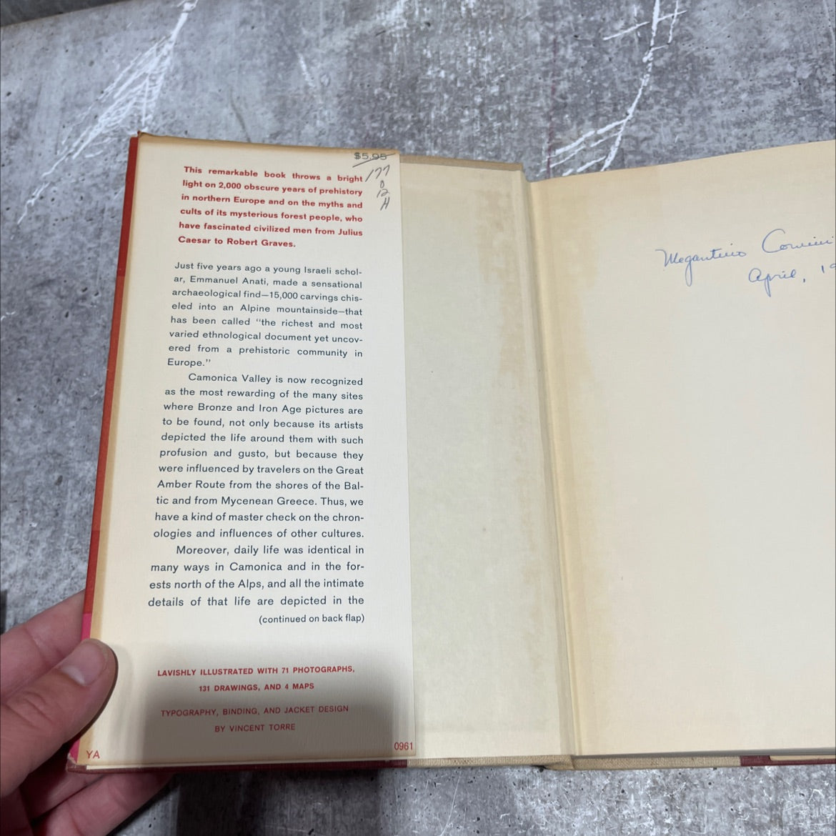 civilization of the camonica valley book, by emmanuel anati, 1961 Hardcover image 4