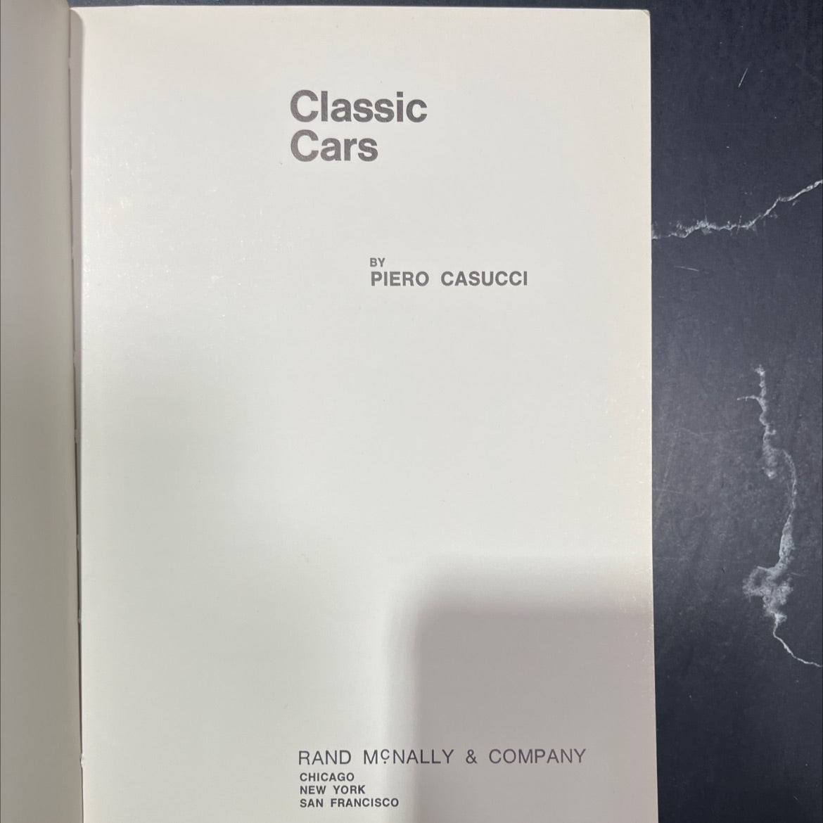 classic cars book, by piero casucci, 1981 Paperback image 2