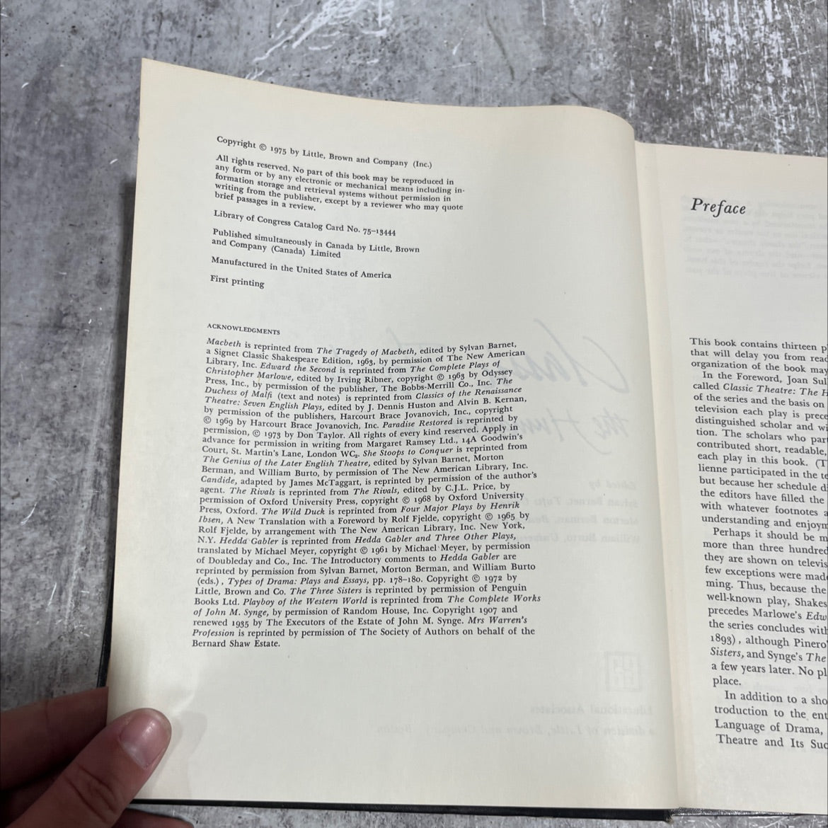 classic theatre the humanities in drama book, by sylvan barnet, morton berman, william burto, 1975 Hardcover image 3