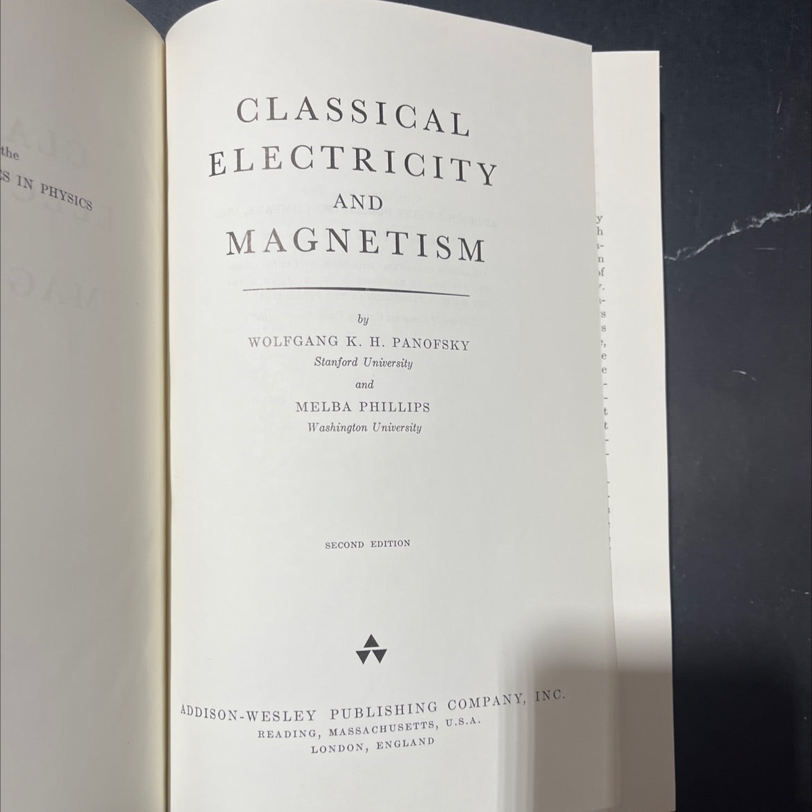 classical electricity and magnetism book, by wolfgang k. h. panofsky, melba phillips, 1962 Hardcover image 2