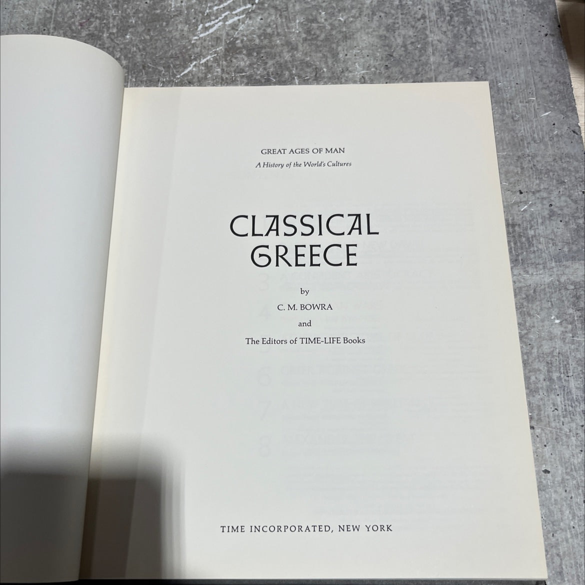 classical greece book, by c. m. bowra, 1965 Hardcover image 2