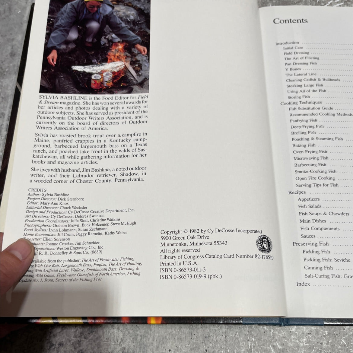 cleaning & cooking fish book, by Sylvia Bashline, 1982 Hardcover image 3