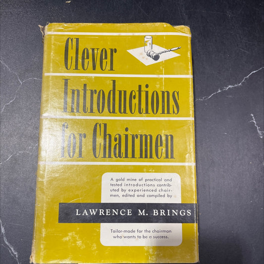 clever introductions for chairmen a compilation of practical speeches and stories book, by lawrence m. brings, 1968 image 1