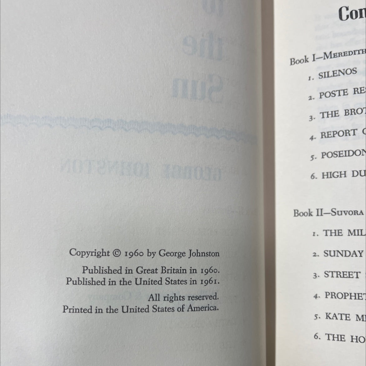 closer to the sun book, by george johnston, 1961 Hardcover image 3