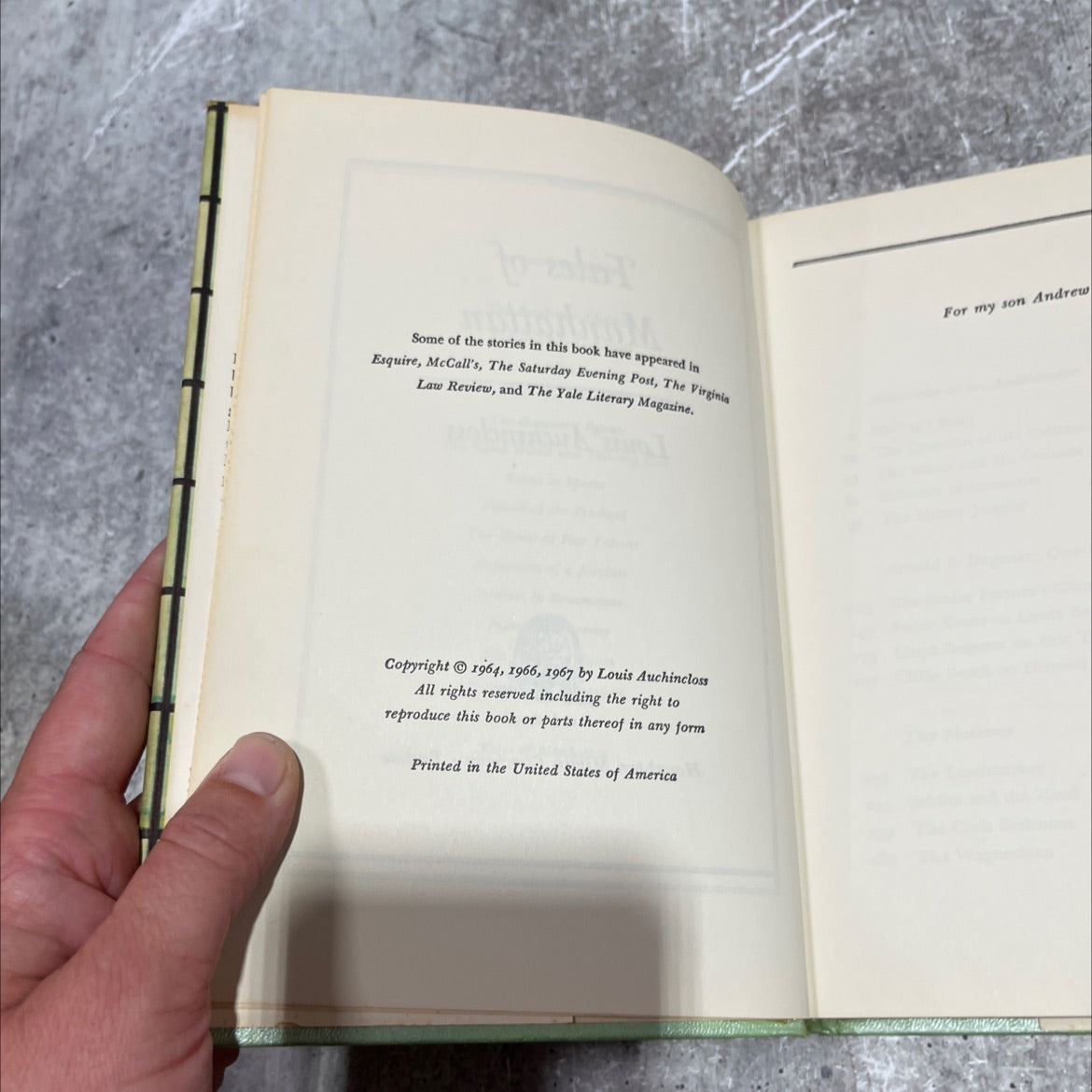 closs ildren ctors tales of manhattan book, by Louis Auchincloss, 1970 Hardcover image 3