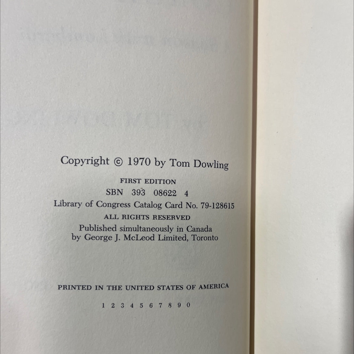 coach a season with lombardi book, by tom dowling, 1970 Hardcover image 3