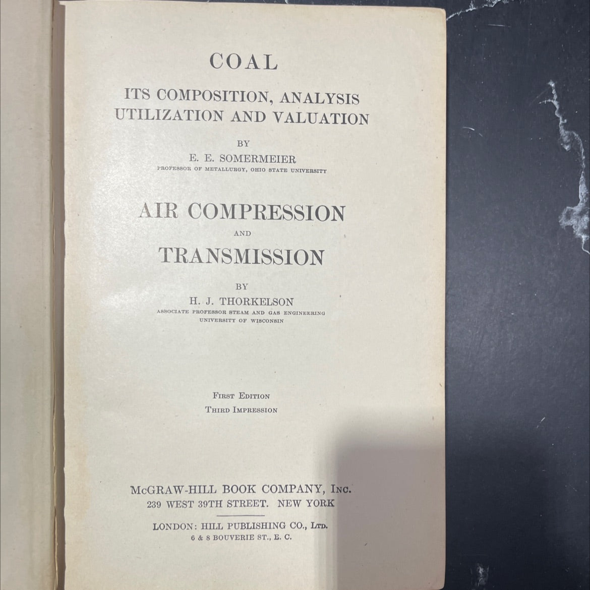 coal its composition analysis utilization and valuation book, by e. e. somermeier, 1912 Hardcover image 2