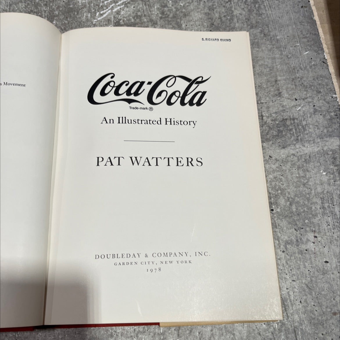 coca-cola trade-mark an illustrated history book, by pat watters, 1978 Hardcover image 2