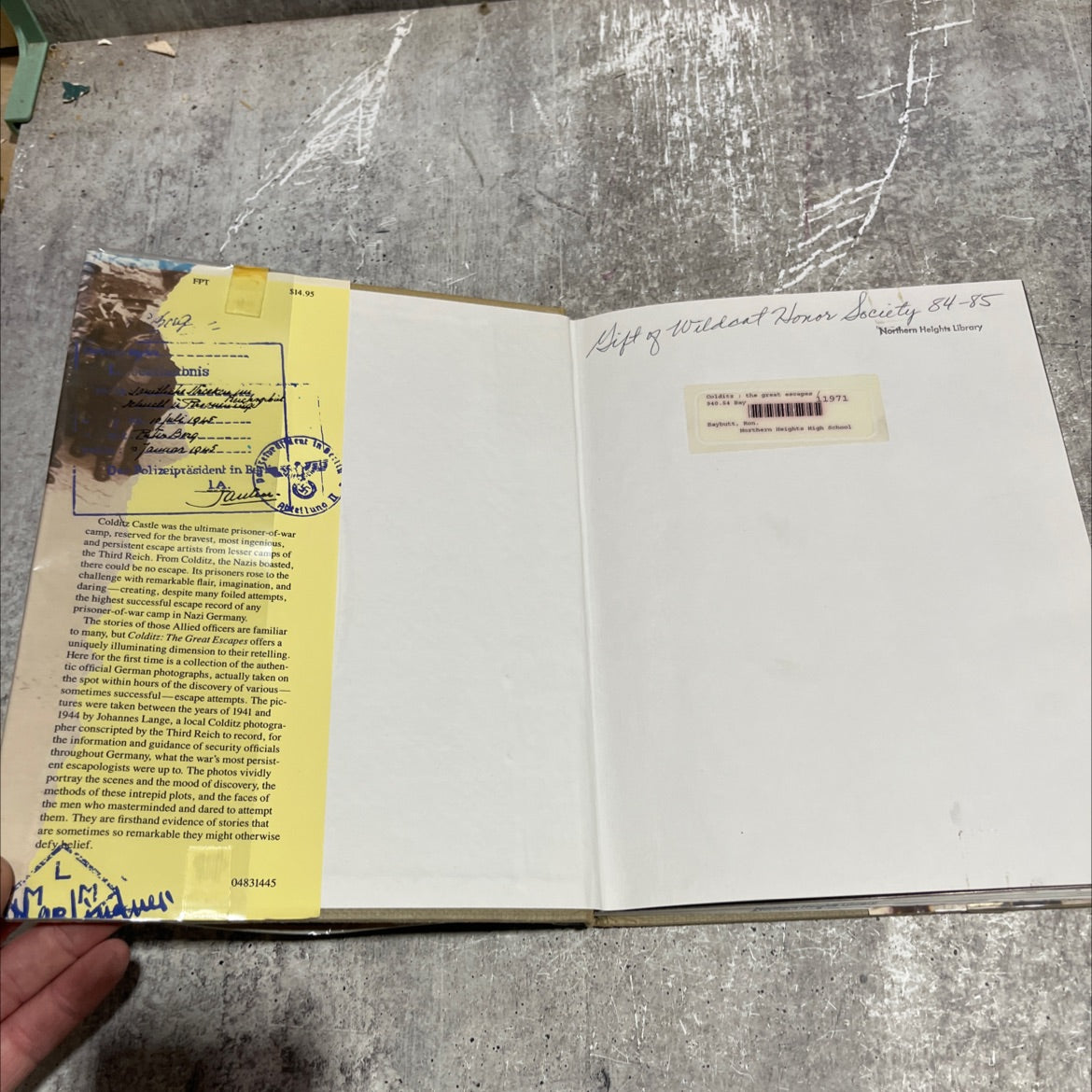 colditz the great escapes book, by ron baybutt, 1982 Hardcover image 4