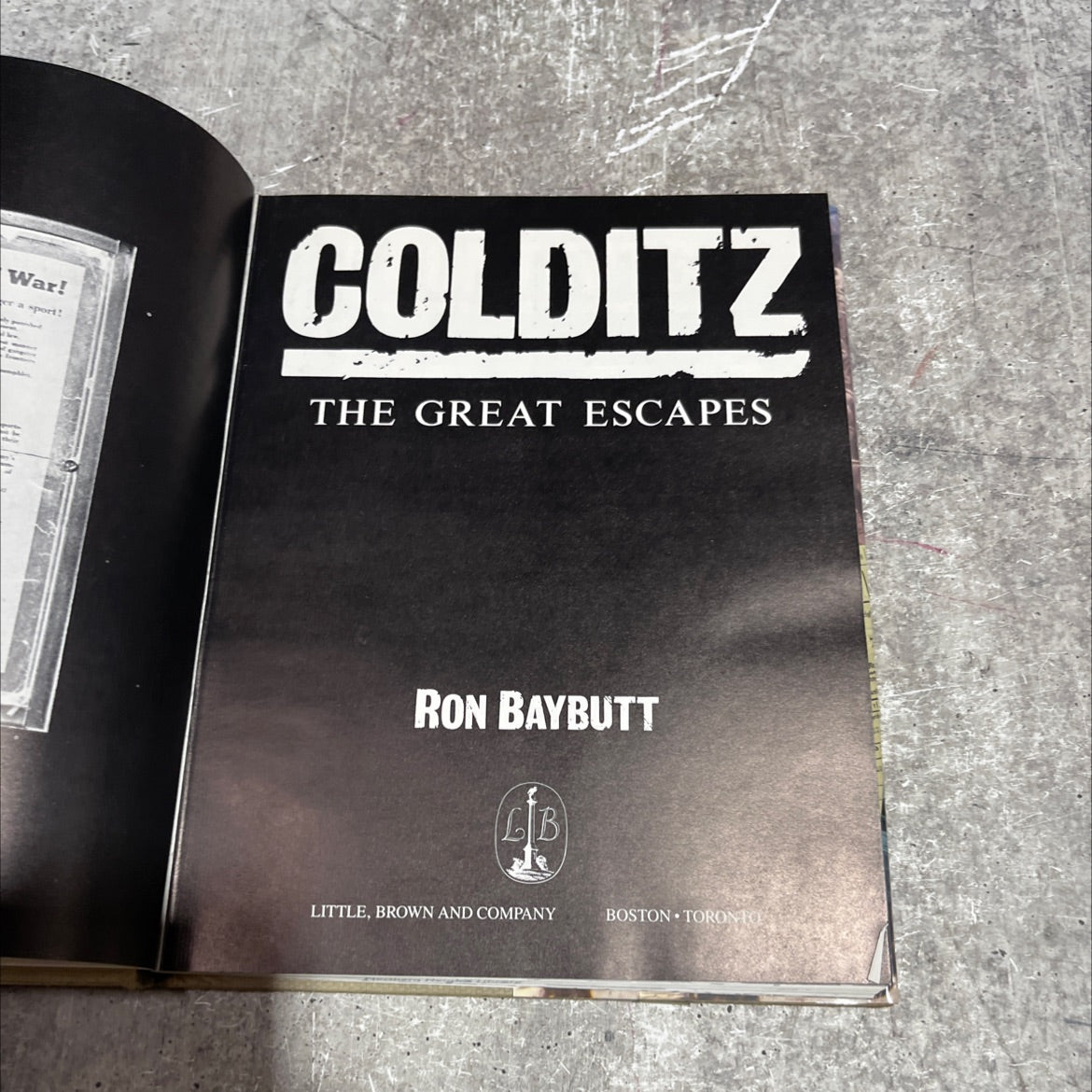 colditz the great escapes book, by ron baybutt, 1982 Hardcover image 2