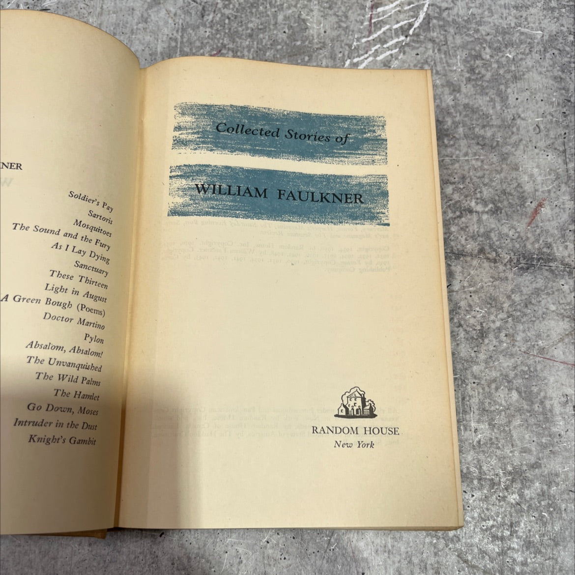 collected stories of william faulkner book, by william faulkner, 1950 Hardcover image 2