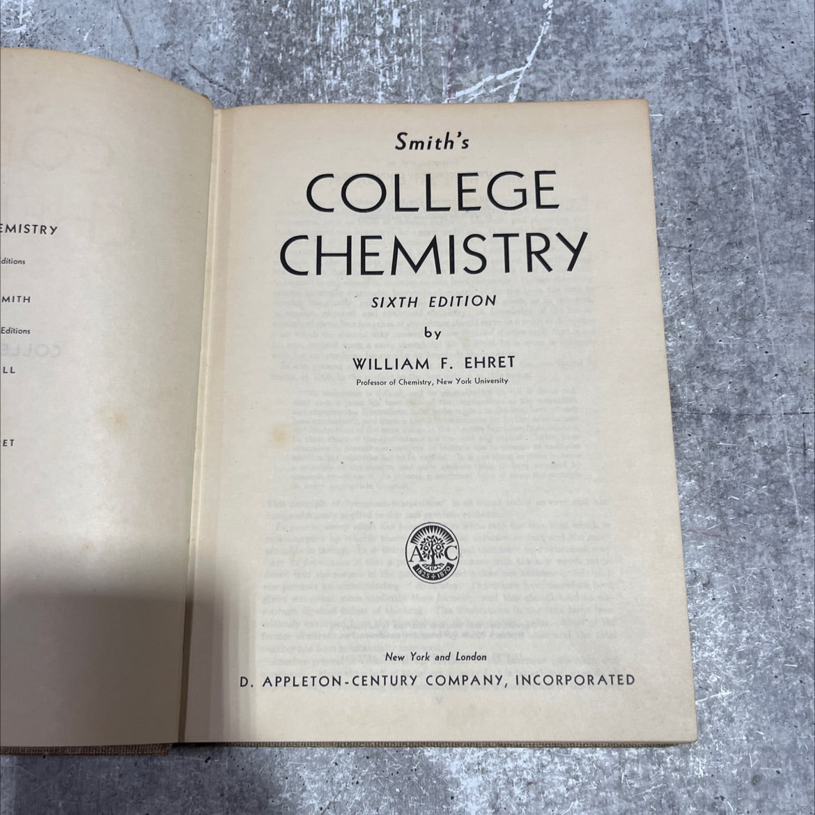college chemistry book, by william f. ehret, 2008 Hardcover image 2