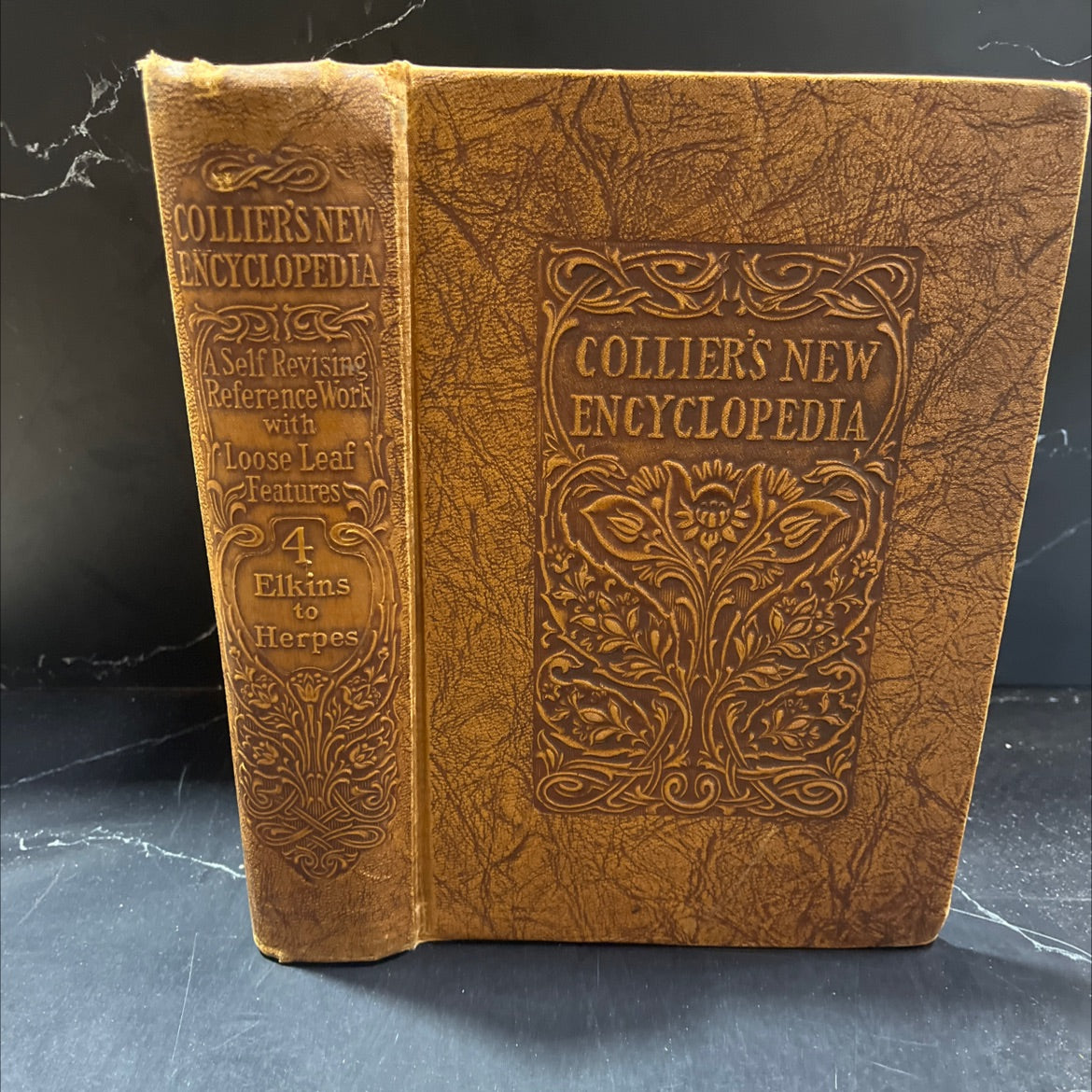 collier's new encyclopedia a self-revising reference work with loose-leaf features in ten bound volumes book, by P. F. image 1