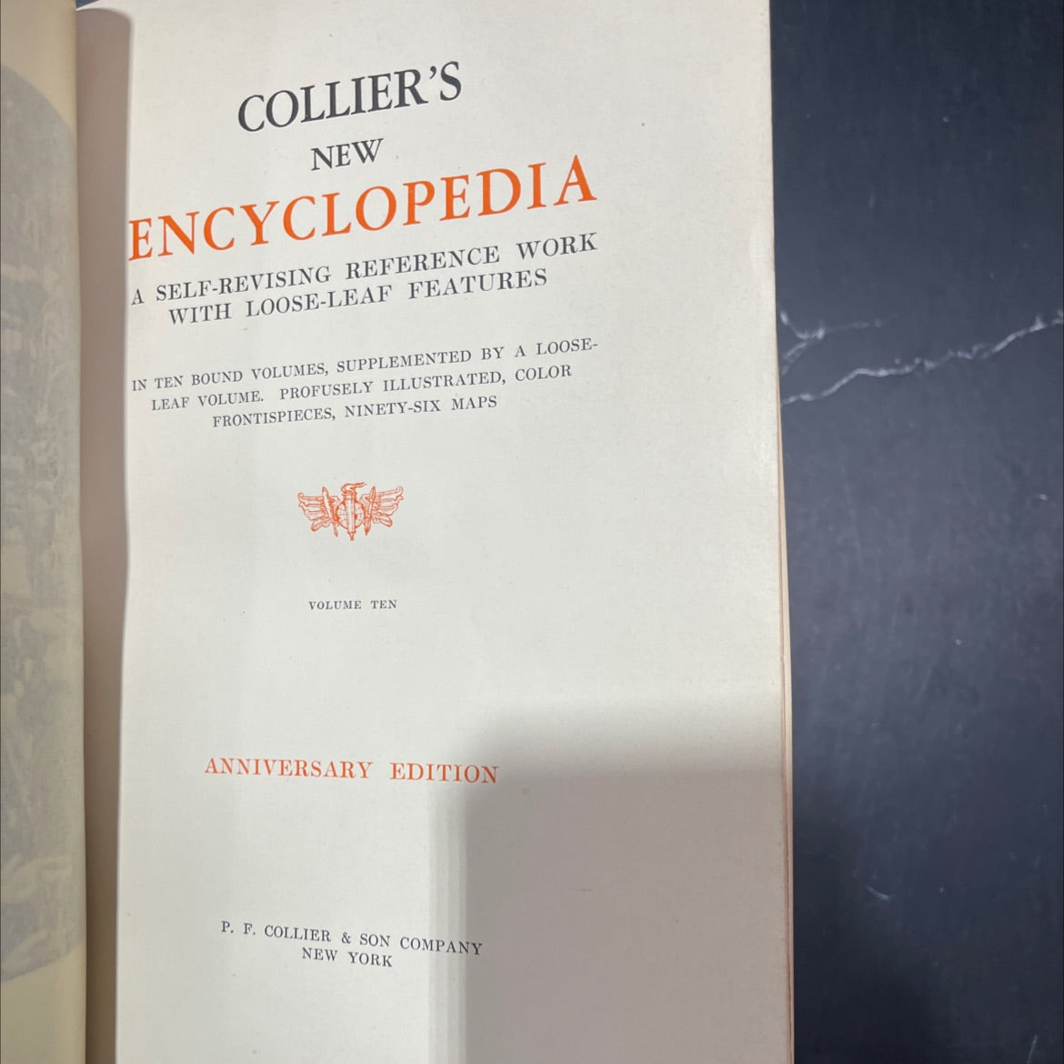 collier's new encyclopedia a self-revising reference work with loose-leaf features in ten bound volumes book, by p. f. image 2