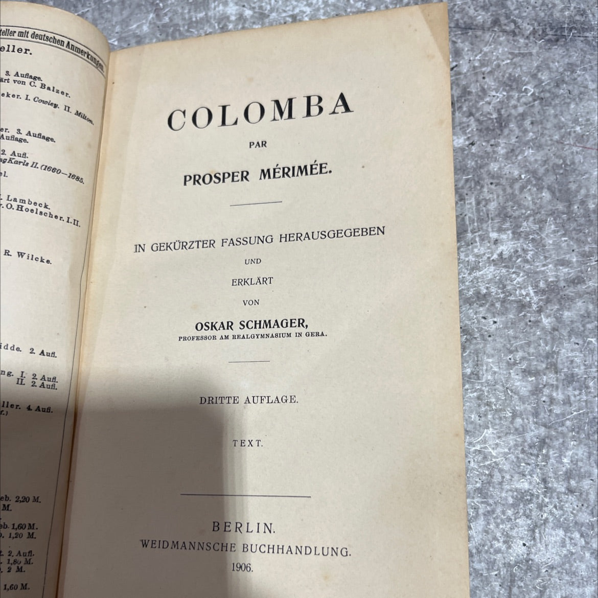 colomba book, by prosper mérimée, 1906 Hardcover image 2