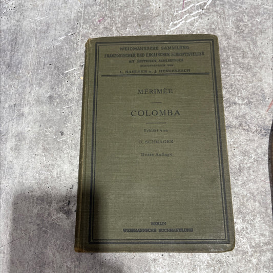 colomba book, by prosper mérimée, 1906 Hardcover image 1