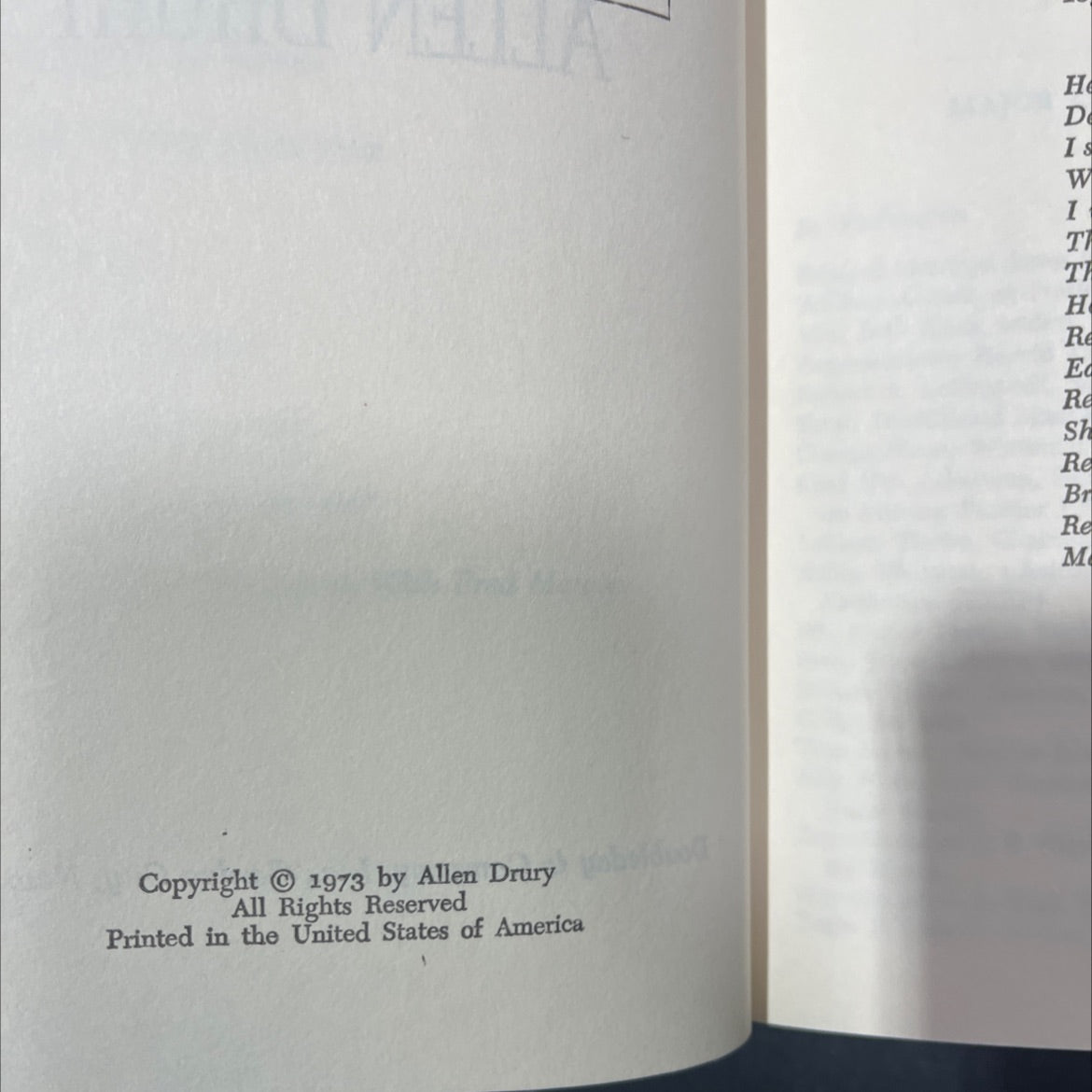 come nineveh, come tyre book, by allen drury, 1973 Hardcover image 3