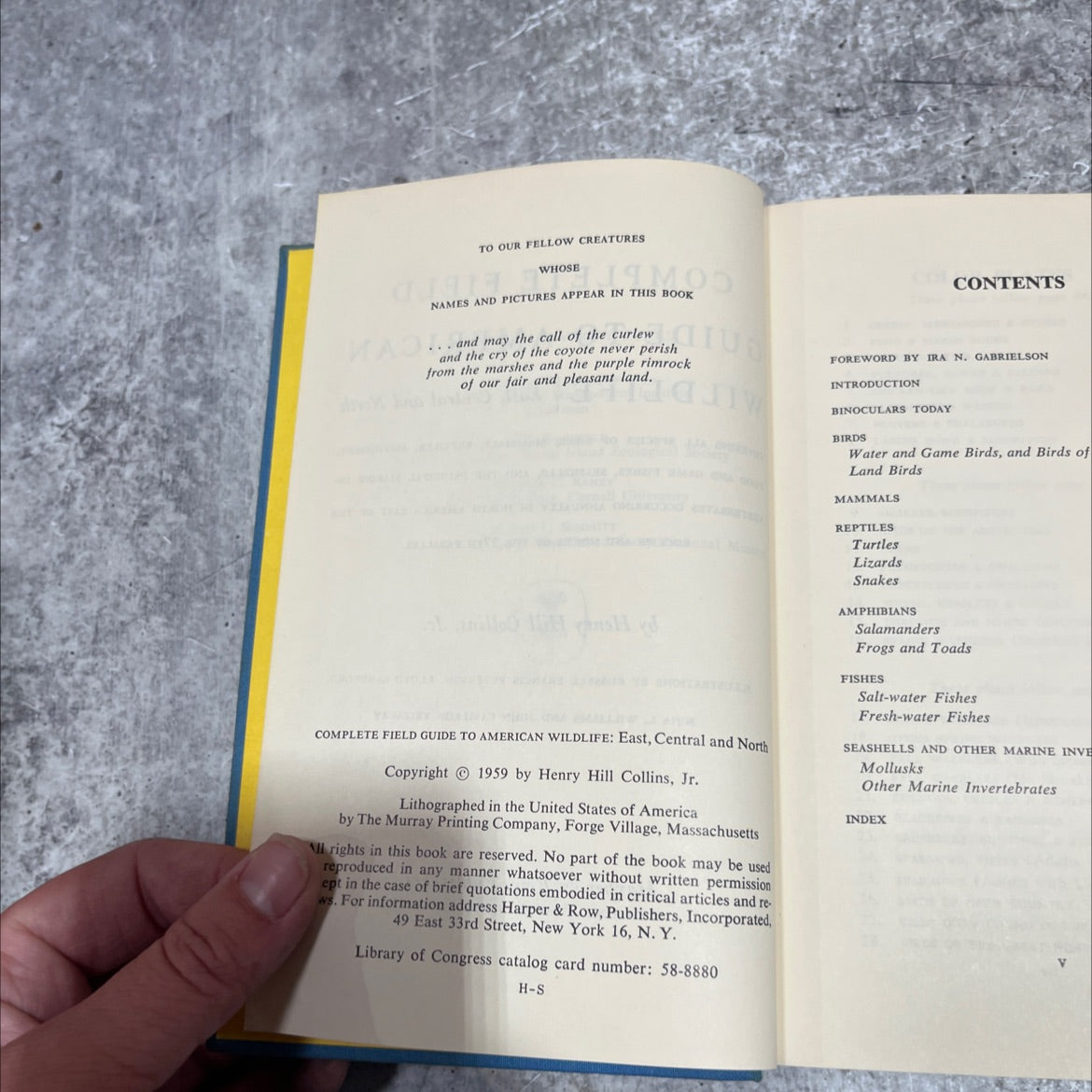 complete field guide to american wildlife: east, central and north book, by Henry Hill Collins, Jr., 1959 Hardcover image 3