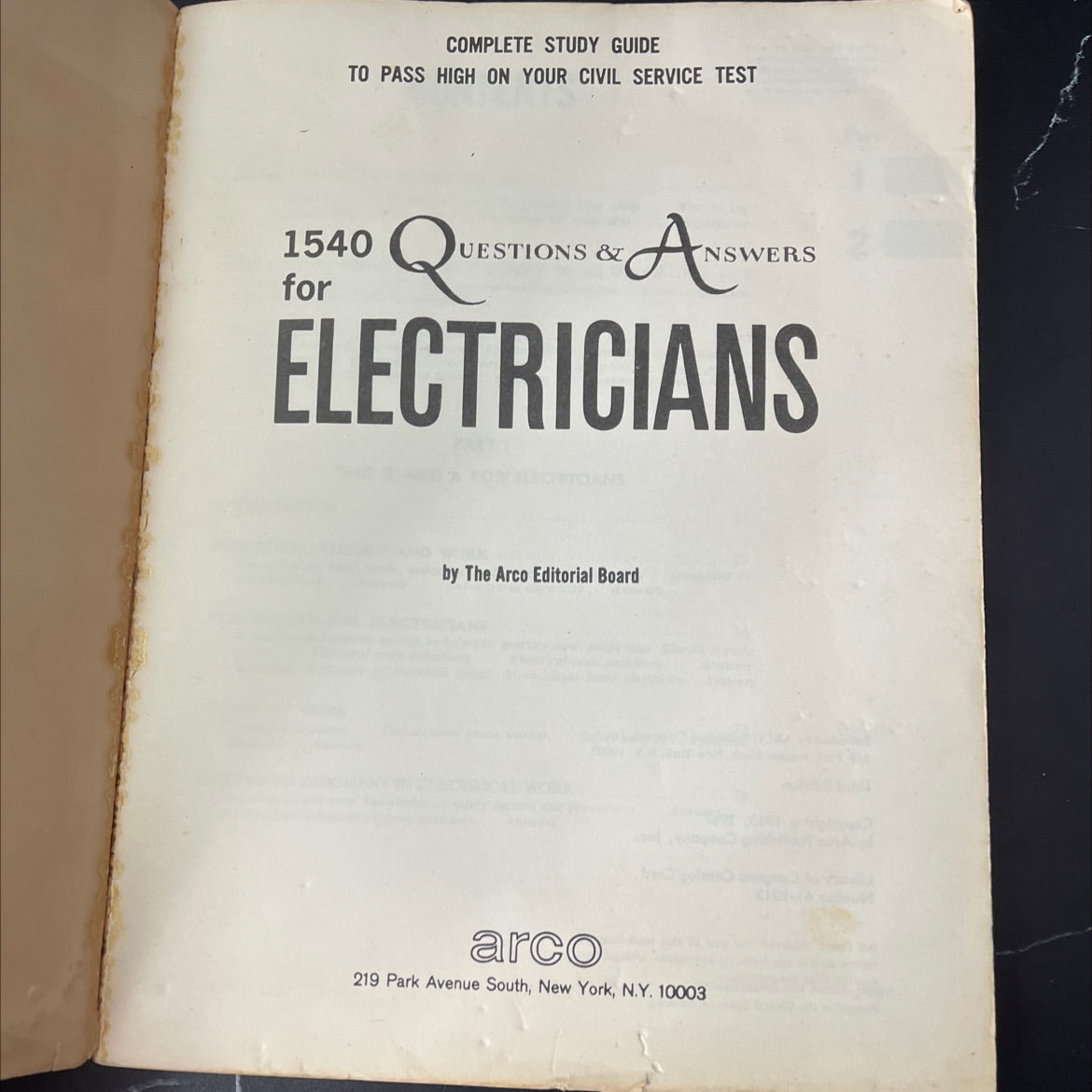 complete study guide to pass high on your civil service test 1540 for questions & answers electricians ans book, by the image 2