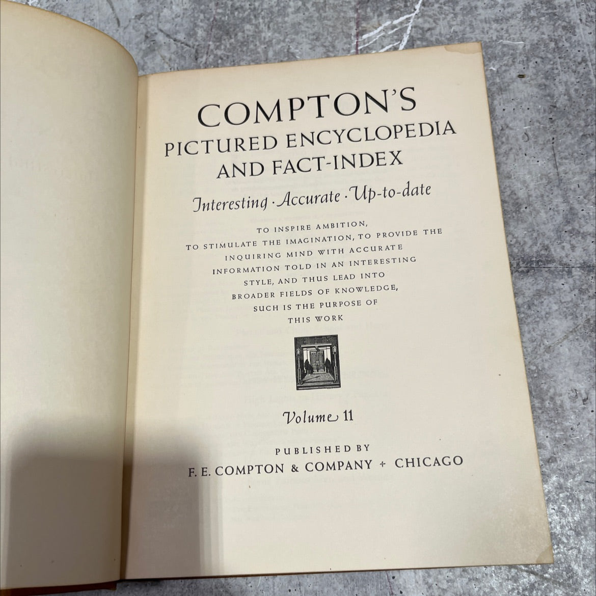 compton's pictured encyclopedia and fact-index book, by unknown