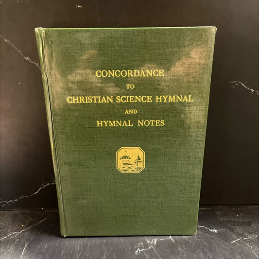 concordance to christian science hymnal and hymnal notes book, by unknown, 1975 Hardcover image 1