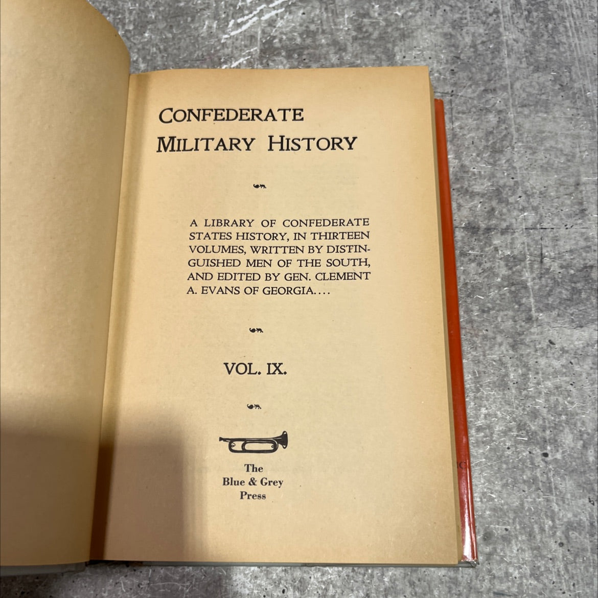 confederate military history book, by gen. clement a. evans, 1970 Hardcover image 2