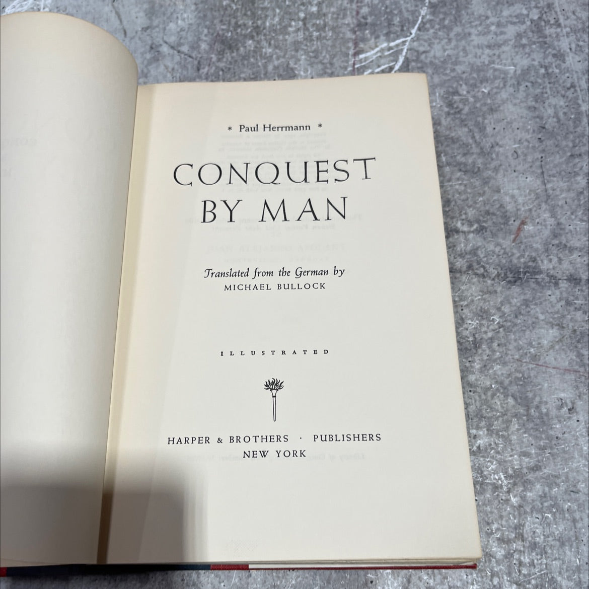 conquest by man book, by Paul Herrmann, 1954 Hardcover image 2