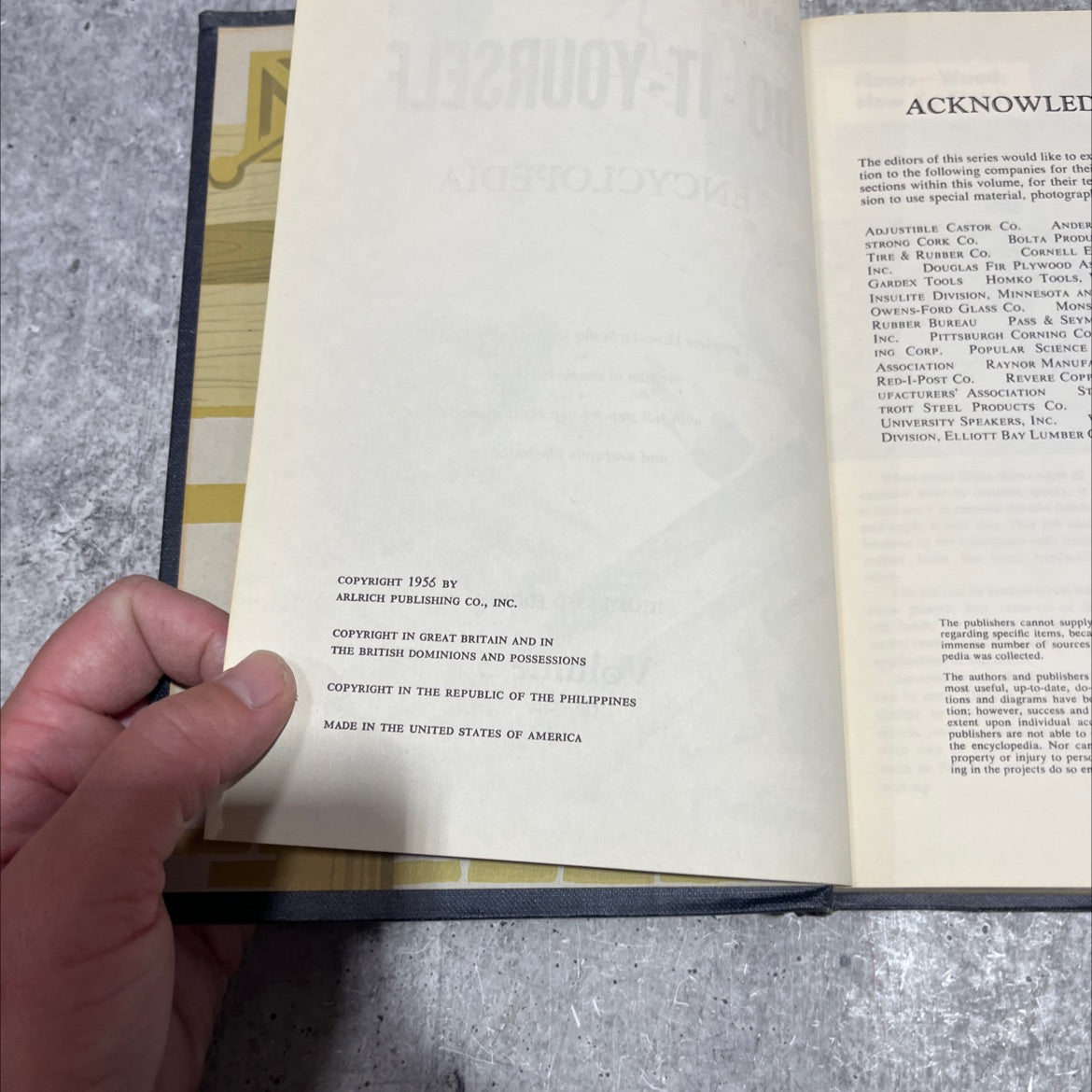 construction plans demountable music wall popular science do-it-yourself encyclopedia book, by unknown, 1956 Hardcover image 3