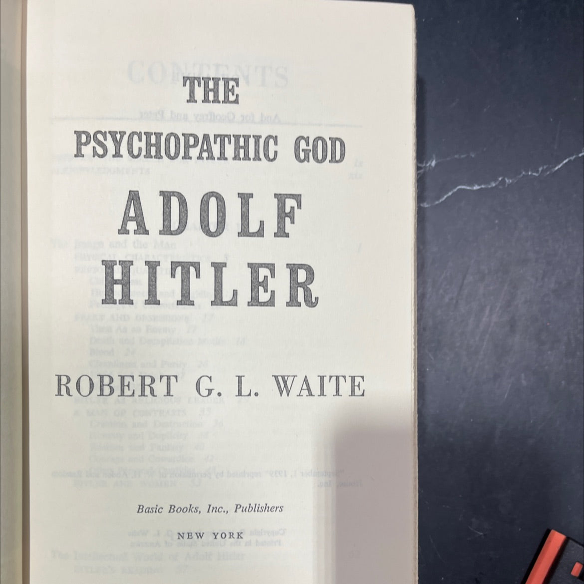 conthets psychopathic god adolf hitler book, by robert g. l. waite, 1977 Hardcover image 2