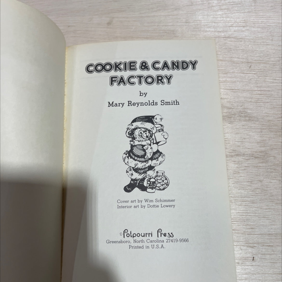 cookie & candy factory book, by Mary Reynolds Smith, not stated Paperback image 2