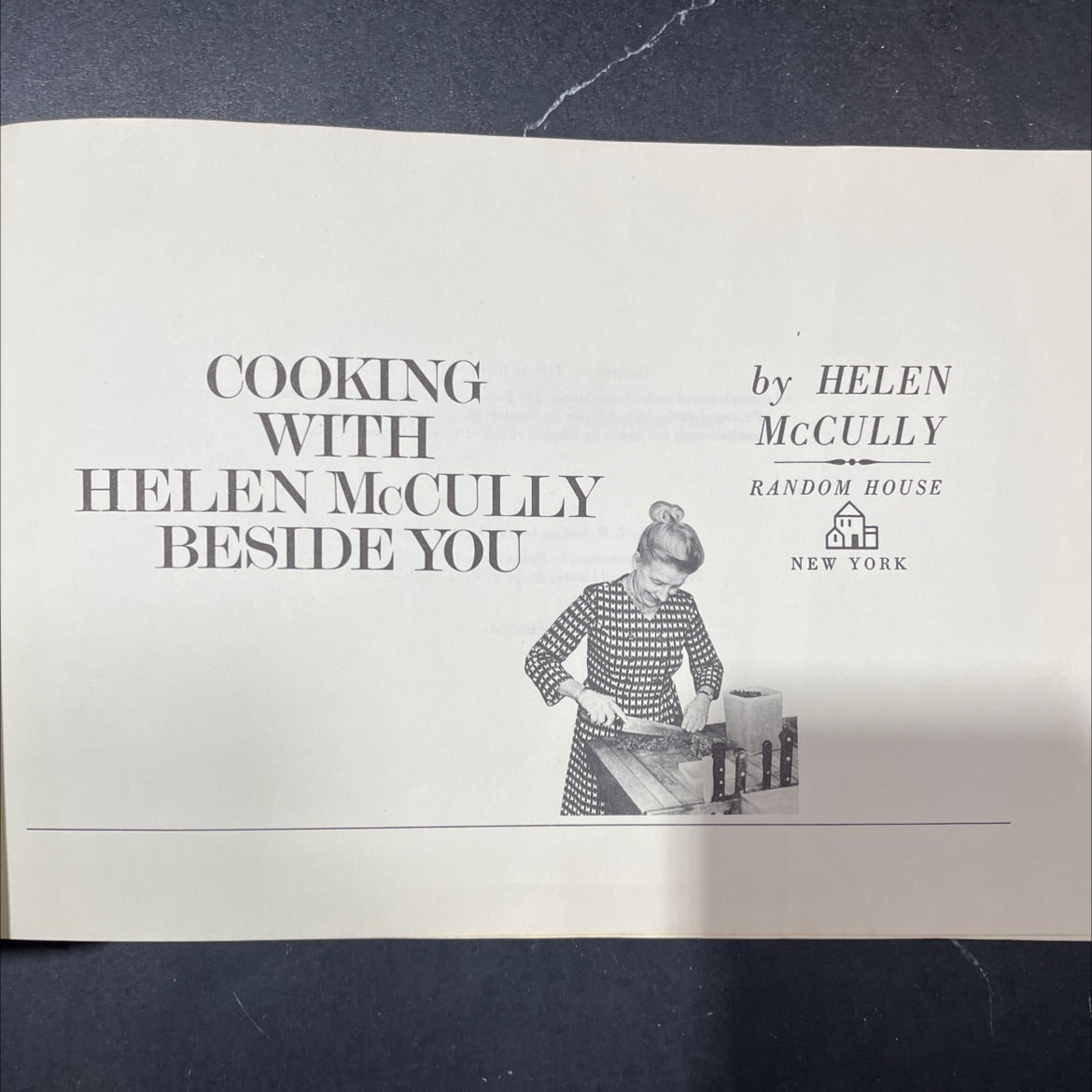 cooking with helen mccully beside you book, by helen mccully, 1970 Hardcover image 2
