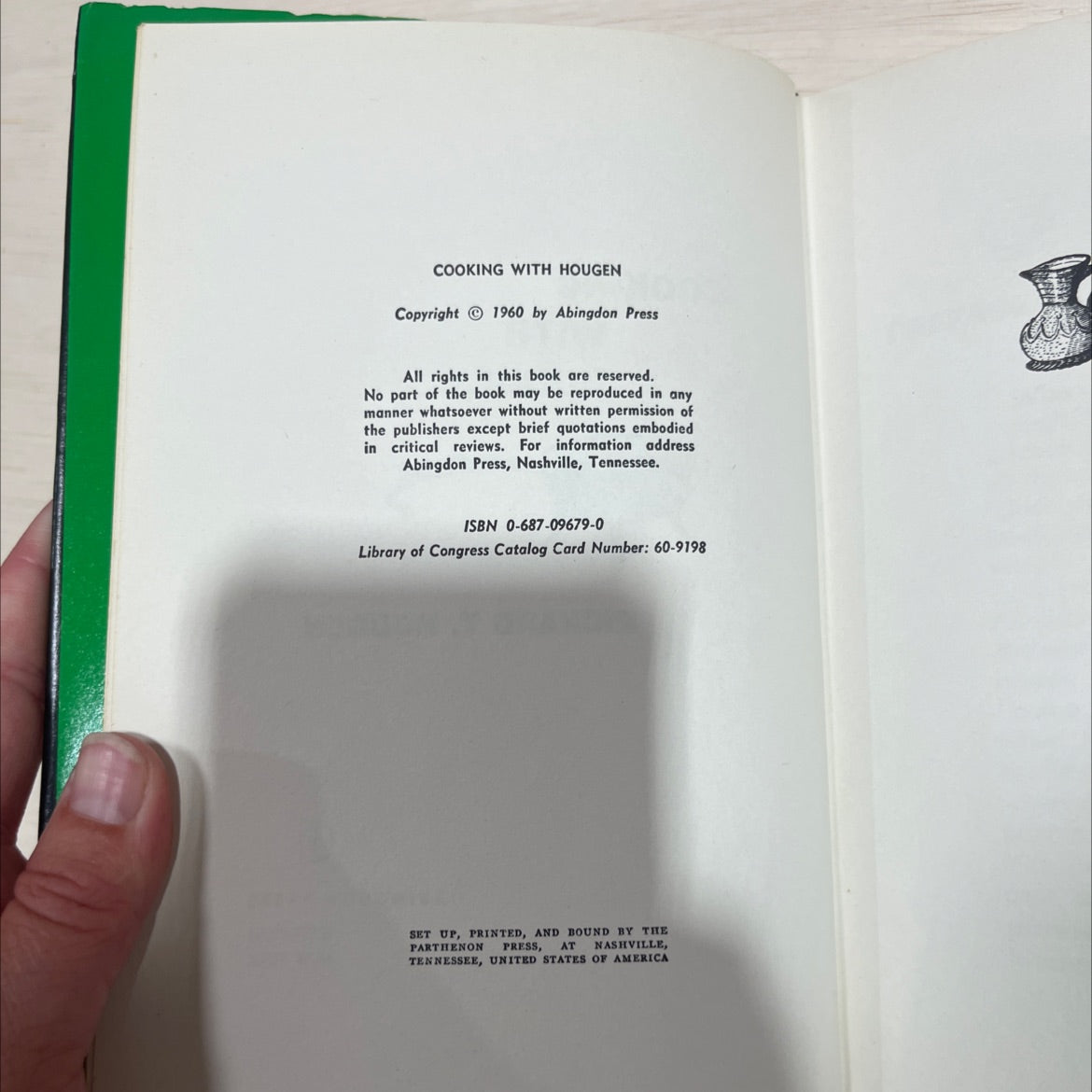 cooking with hougen book, by richard t. hougen, 1960 Hardcover image 3