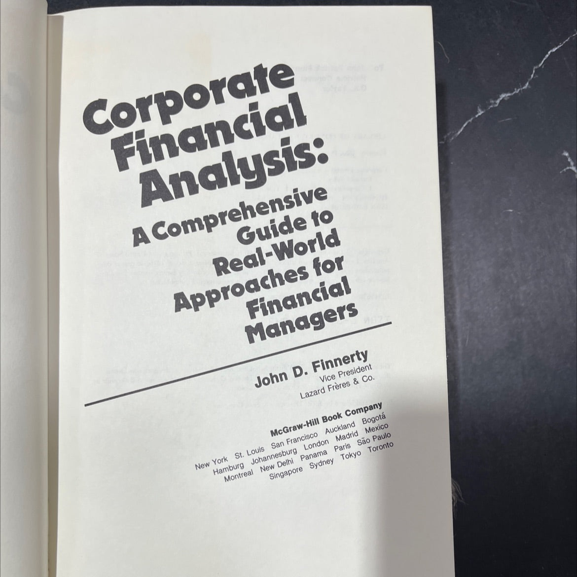 corporate financial analysis: a comprehensive guide to real-world approaches for financial managers book, by john d. image 2