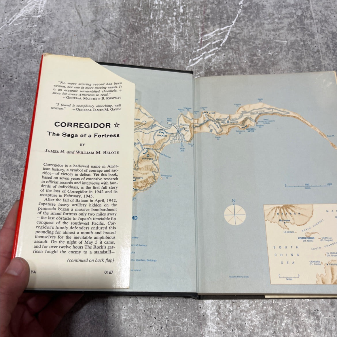 corregidor: the saga of a fortress book, by James H. Belote, William M. Belote, 1967 Hardcover image 4