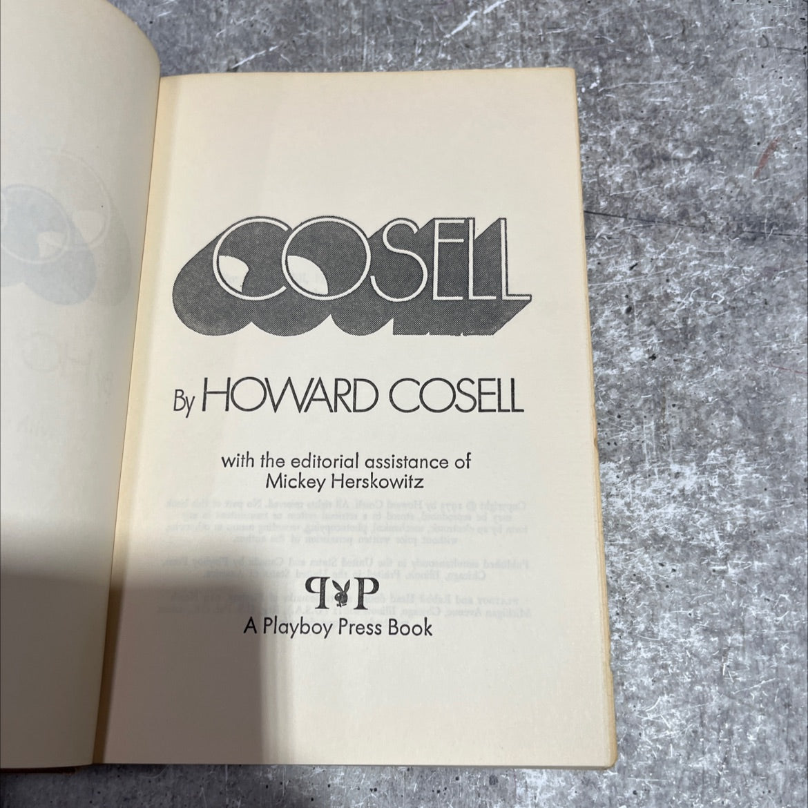 cosel book, by howard cosell, 1973 Hardcover image 2