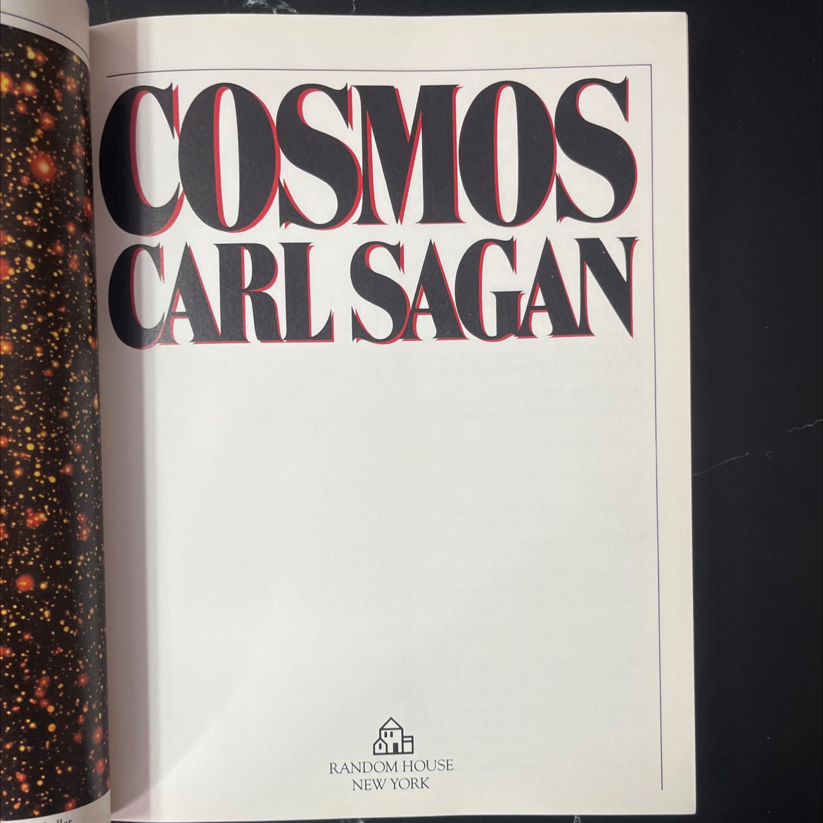 cosmos book, by carl sagan, 1980 Hardcover, First Edition, Vintage image 2