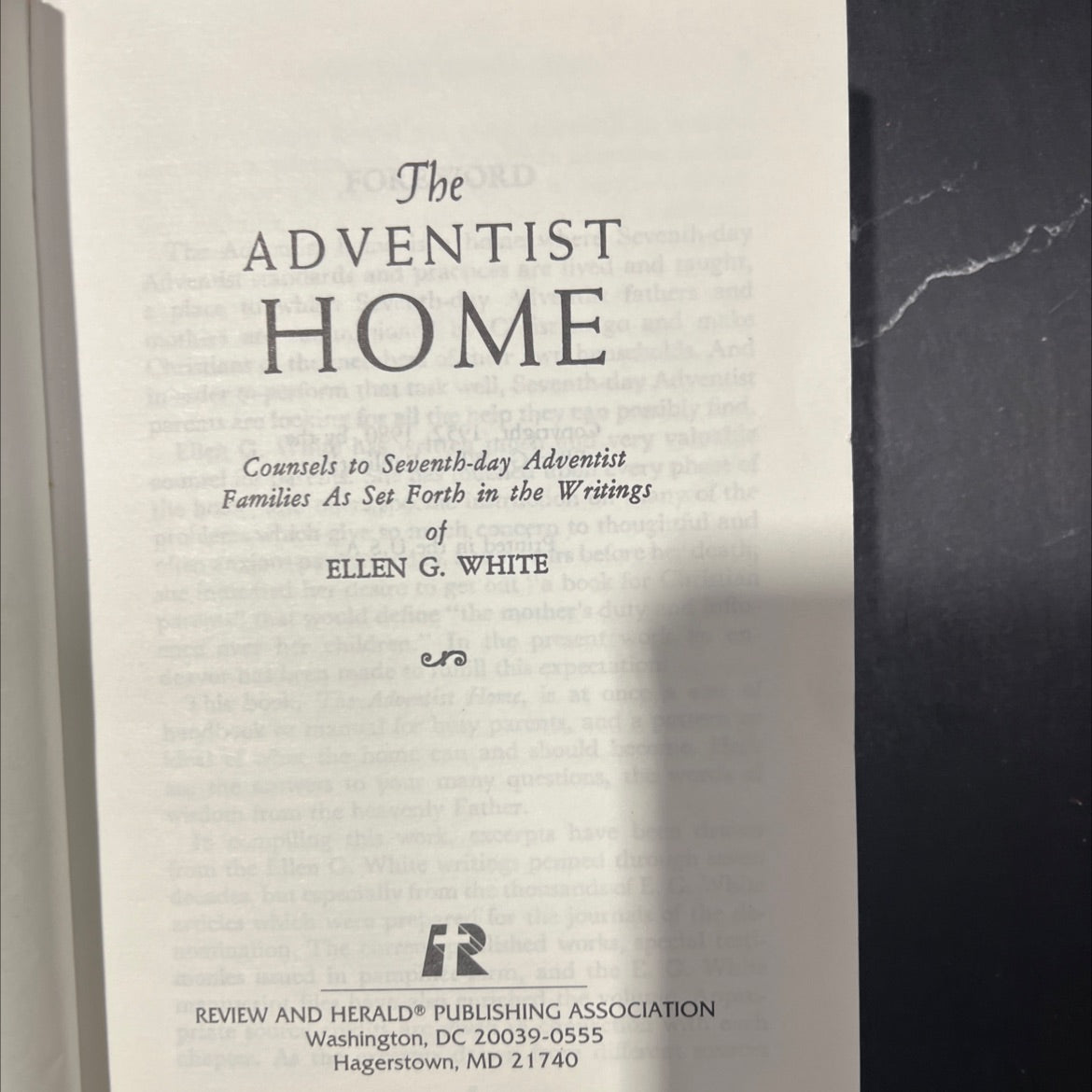 counsels to seventh-day adventist families book, by ellen g. white, 1980 Hardcover image 2