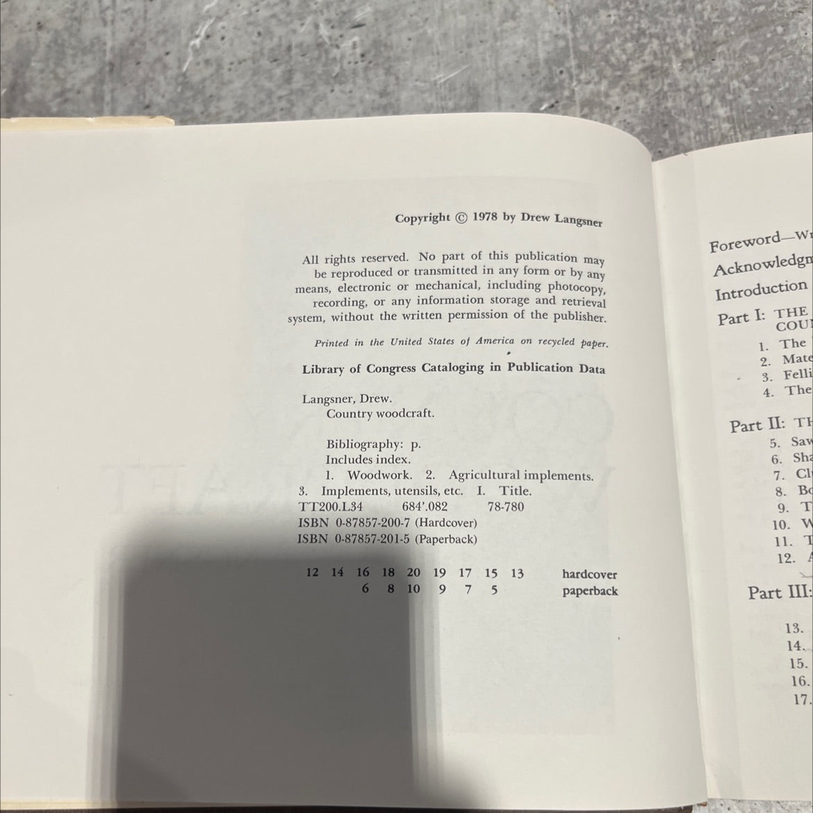 country woodcraft book, by drew langsner, 1978 Hardcover image 3