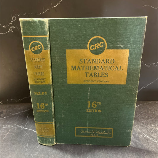 crc standard mathematical tables book, by samuel m. selby, ph.d., 1968 Hardcover image 1