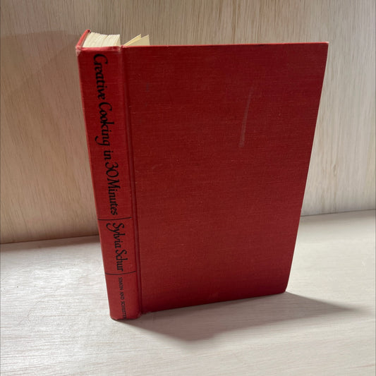 creative cooking in 30 minutes book, by Sylvia Schur, 1975 Hardcover, First Edition, Vintage image 1