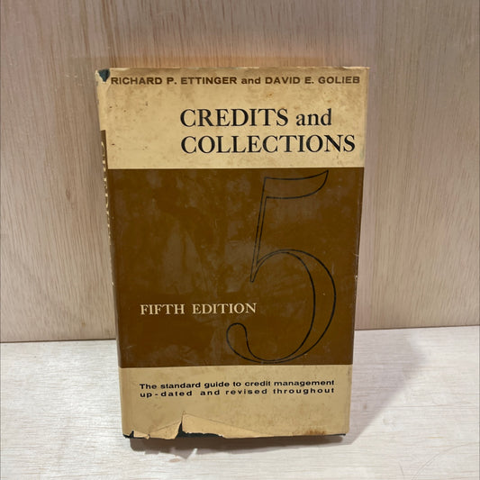 credits and collections fifth edition book, by richard p. ettinger, david e. golieb, 1962 Hardcover, Vintage, Heavily image 1