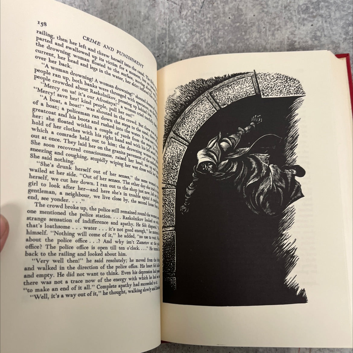 crime & punishment book, by fyodor dostoevsky, 1938 Hardcover image 4